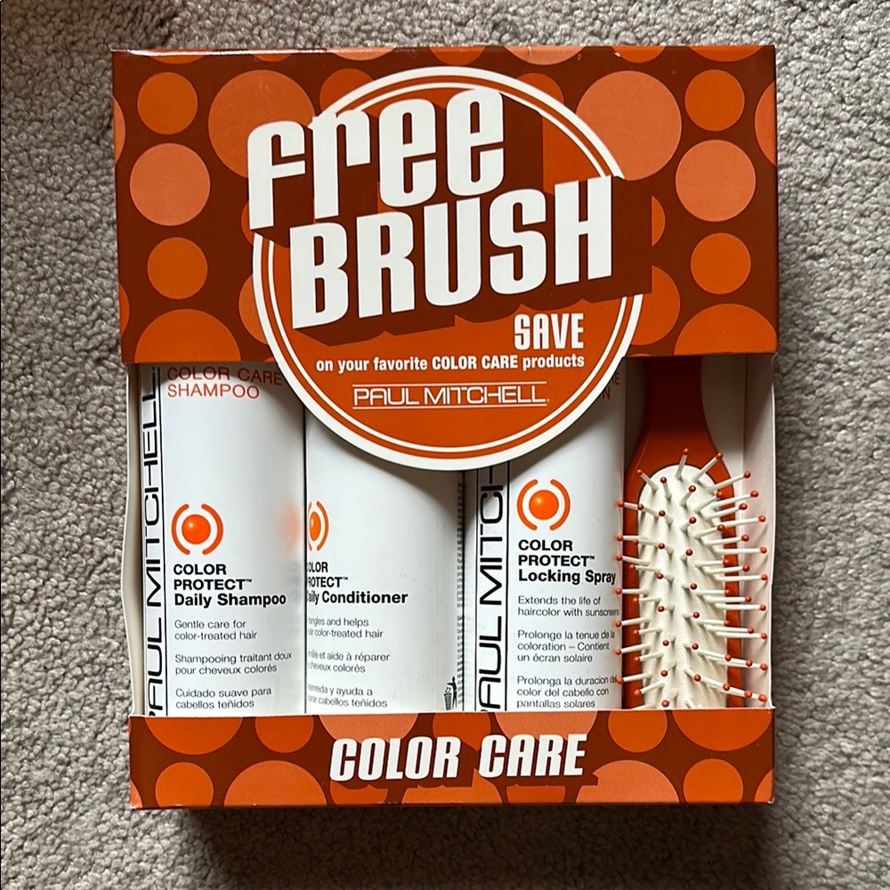 Paul Mitchell Color Protect Set with Free Brush -NIB